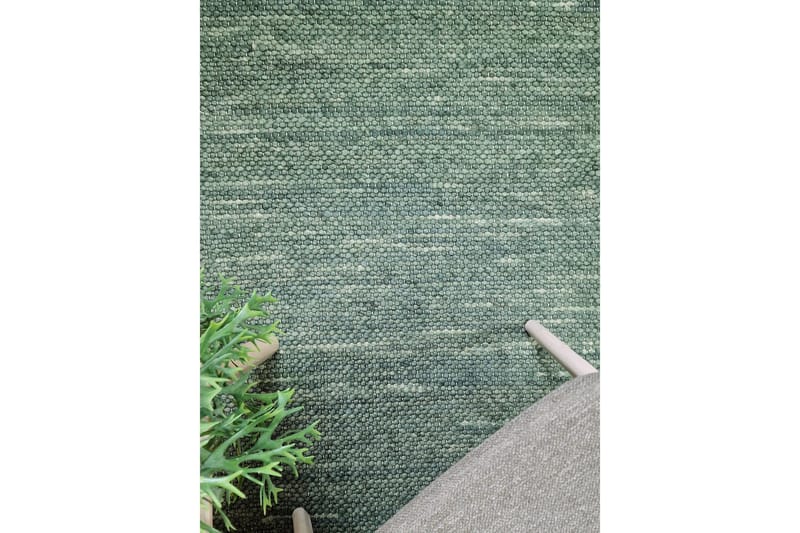 Skagen Ullmatta 160x230 cm Rektangulär - Grönmelange - Textilier & mattor - Mattor - Modern matta - Ullmattor