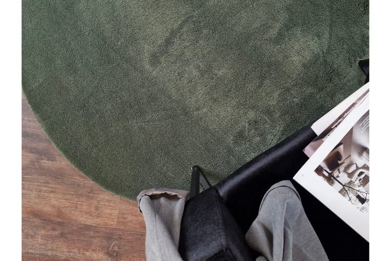 Soft Wiltonmatta 160 cm Rund - Smaragdgrön - Textilier & mattor - Mattor - Modern matta - Friezemattor