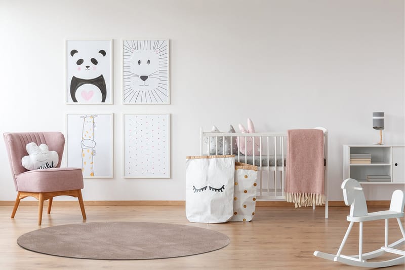 Soft Wiltonmatta Rund 160 cm - Greige - Textilier & mattor - Mattor - Modern matta - Friezemattor