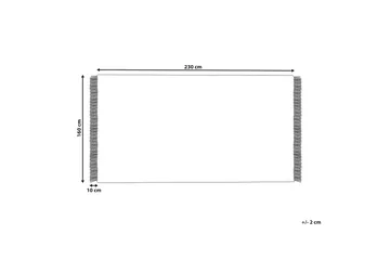 Somek Bomullsmatta 160x230 cm - Beige - Textilier & mattor - Mattor - Modern matta - Bomullsmattor