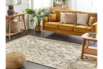 Somek Bomullsmatta 160x230 cm - Beige - Textilier & mattor - Mattor - Modern matta - Bomullsmattor