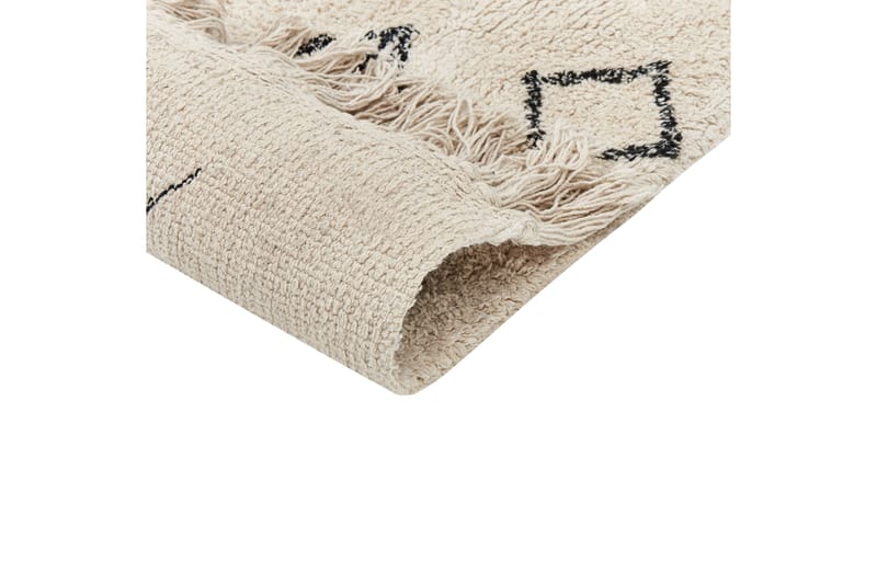 Somek Bomullsmatta 160x230 cm - Beige - Textilier & mattor - Mattor - Modern matta - Bomullsmattor