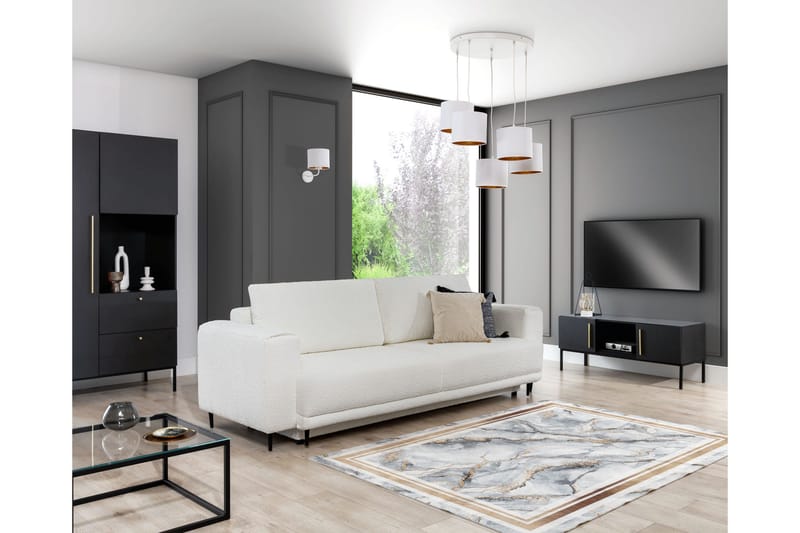 Squitta Ryamatta Rektangulär 150x80 cm - Grå - Textilier & mattor - Mattor - Modern matta - Ryamattor