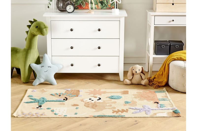 Stabat Bomullsmatta 80x150 cm - Orange - Textilier & mattor - Mattor - Modern matta - Bomullsmattor