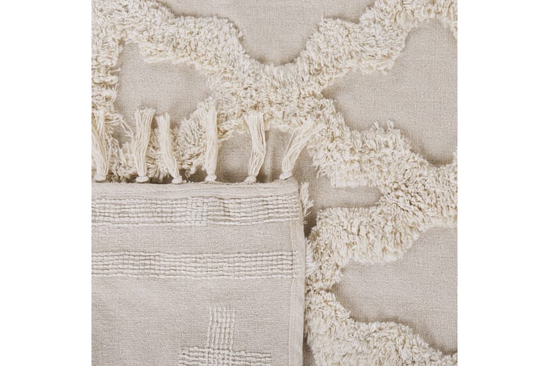 Suluova Bomullsmatta 140x200 cm - Beige - Textilier & mattor - Mattor - Modern matta - Bomullsmattor