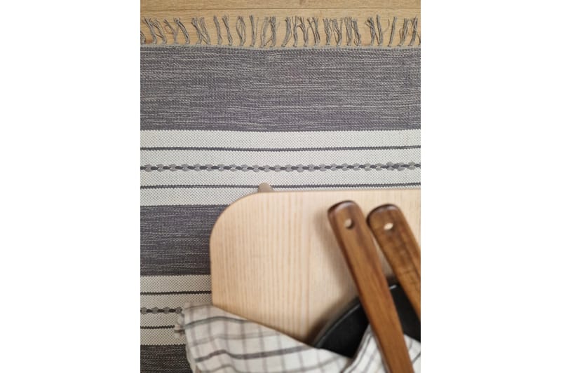 Sund Bomullsmatta 160x230 cm Rektangulär - Grå - Textilier & mattor - Mattor - Modern matta - Bomullsmattor