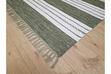 Sund Bomullsmatta 160x230 cm Rektangulär - Grön - Textilier & mattor - Mattor - Modern matta - Bomullsmattor