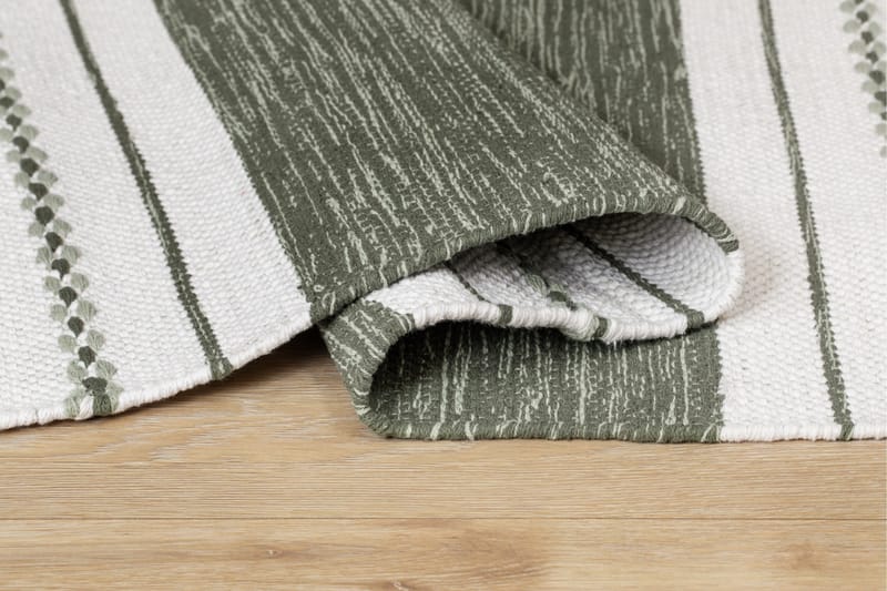 Sund Bomullsmatta 160x230 cm Rektangulär - Grön - Textilier & mattor - Mattor - Modern matta - Bomullsmattor