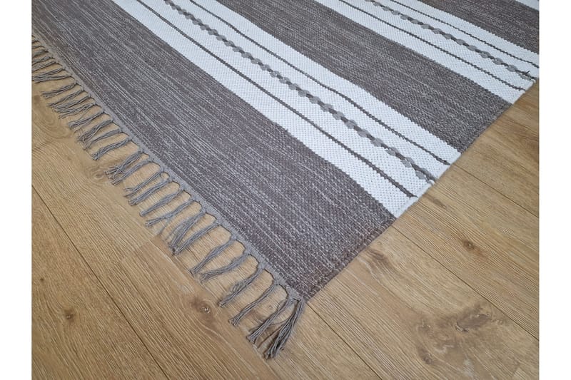 Sund Bomullsmatta 200x300 cm Rektangulär - Grå - Textilier & mattor - Mattor - Modern matta - Bomullsmattor