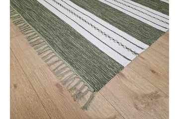 Sund Bomullsmatta 200x300 cm Rektangulär - Grön - Textilier & mattor - Mattor - Modern matta - Bomullsmattor