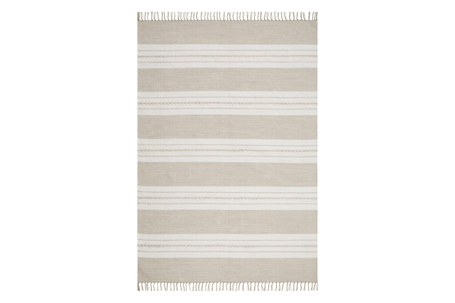 Sund Bomullsmatta 200x300 cm Rektangul&auml;r - Natur