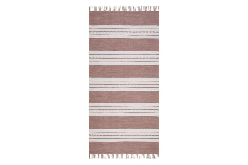 Sund Bomullsmatta 75x220 cm Oval, Rosa