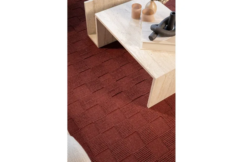 Sydney Ullmatta 200x200 cm - Röd - Textilier & mattor - Mattor - Modern matta - Ullmattor