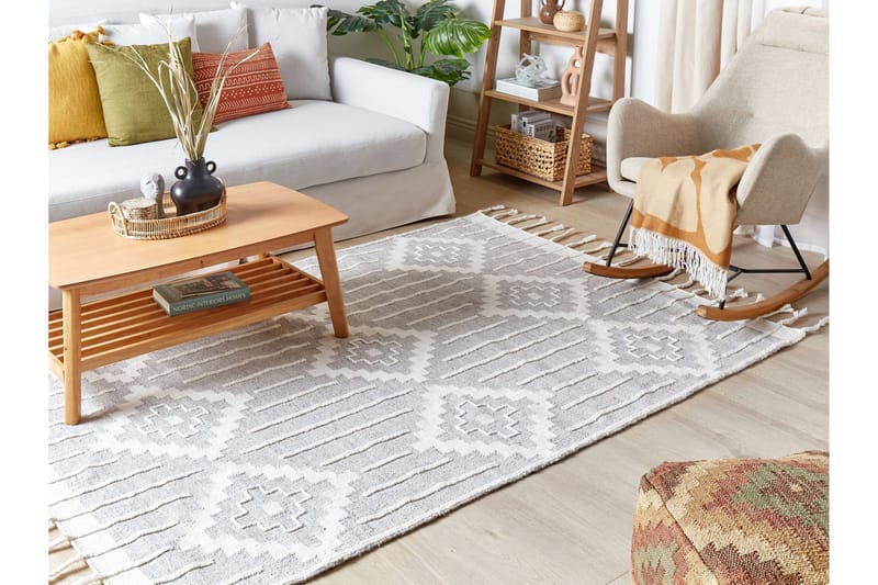 Tabiat Ryamatta 160x230 cm - Svart/Vit - Textilier & mattor - Mattor - Flatvävda mattor