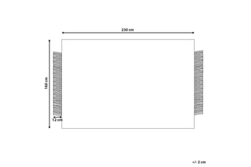 Tacettin Ullmatta 160x230 cm - Svart/Vit - Textilier & mattor - Mattor - Modern matta - Ullmattor