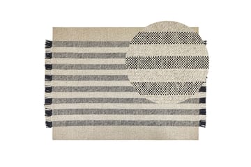 Tacettin Ullmatta 160x230 cm - Svart/Vit - Textilier & mattor - Mattor - Modern matta - Ullmattor
