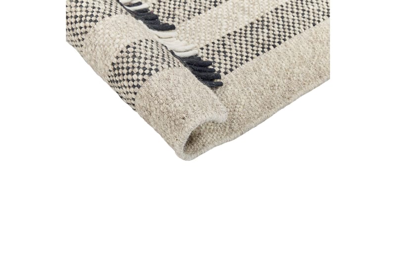 Tacettin Ullmatta 80x150 cm - Svart/Vit - Textilier & mattor - Mattor - Modern matta - Ullmattor