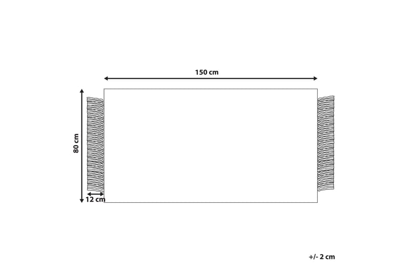Tacettin Ullmatta 80x150 cm - Svart/Vit - Textilier & mattor - Mattor - Modern matta - Ullmattor