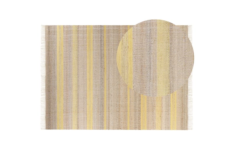 Talpur Jutematta 160x230 cm Gul - Textilier & mattor - Mattor - Modern matta - Gångmattor