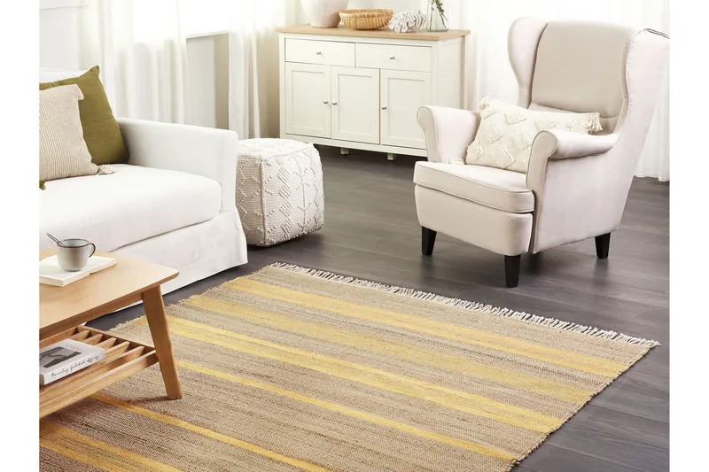 Talpur Jutematta 160x230 cm - Gul - Textilier & mattor - Mattor - Modern matta - Jutemattor & sisalmattor