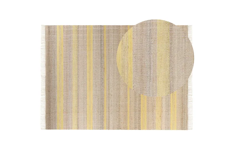 Talpur Jutematta 160x230 cm - Gul - Textilier & mattor - Mattor - Modern matta - Jutemattor & sisalmattor