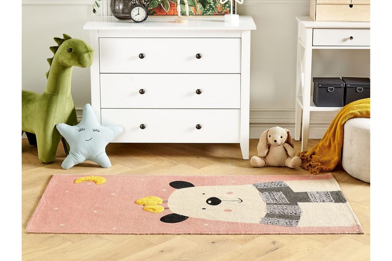 Tapak Bomullsmatta 80x150 cm - Rosa - Textilier & mattor - Mattor - Modern matta - Bomullsmattor