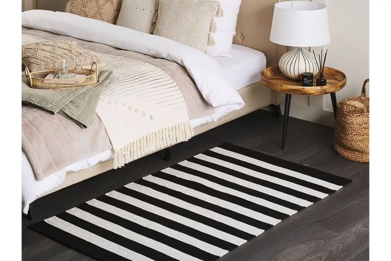 Tavas Ryamatta 80x150 cm - Svart/Vit - Textilier & mattor - Mattor - Utomhusmattor