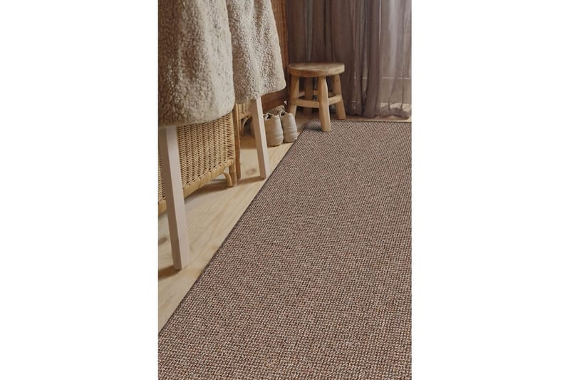 Titan Tuftad matta 140x200 cm - Brun - Textilier & mattor - Mattor - Modern matta - Friezemattor