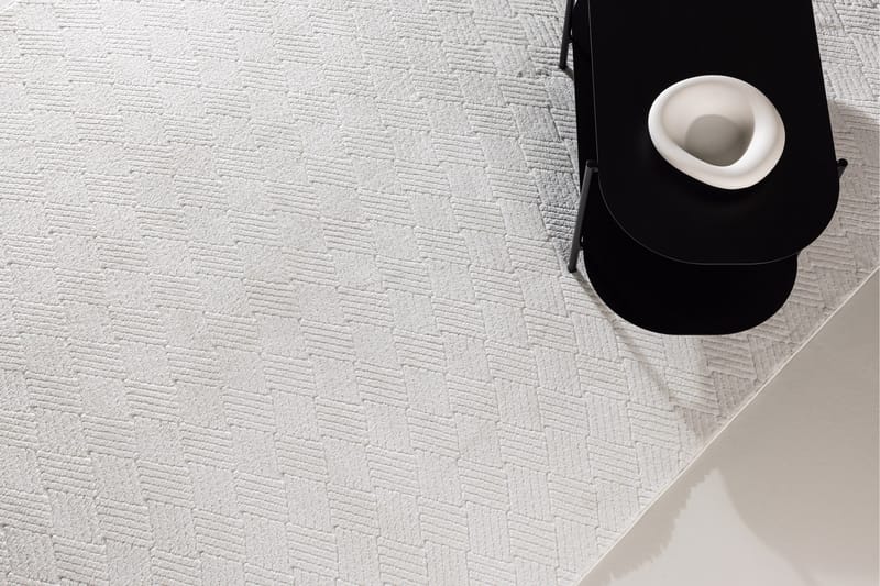 Todd Plastmatta 200x290 cm - Vit - Textilier & mattor - Mattor - Modern matta - Bomullsmattor