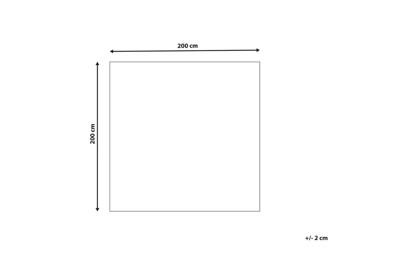 Tomarza Ullmatta 200x200 cm Kvadratisk - Brun - Textilier & mattor - Mattor - Modern matta - Ullmattor