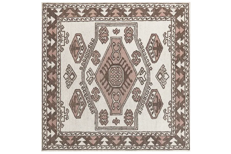 Tomarza Ullmatta 200x200 cm Kvadratisk, Brun