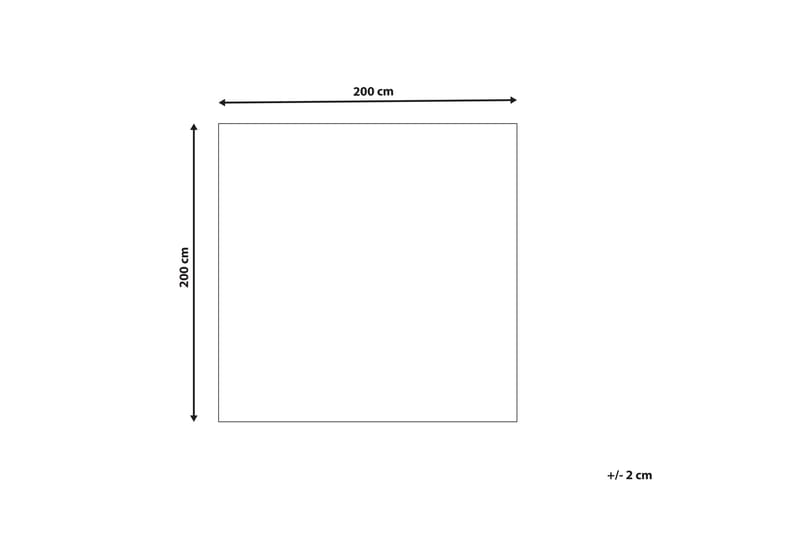 Tomarza Ullmatta 200x200 cm Kvadratisk Brun - Textilier & mattor - Mattor - Modern matta - Ullmattor