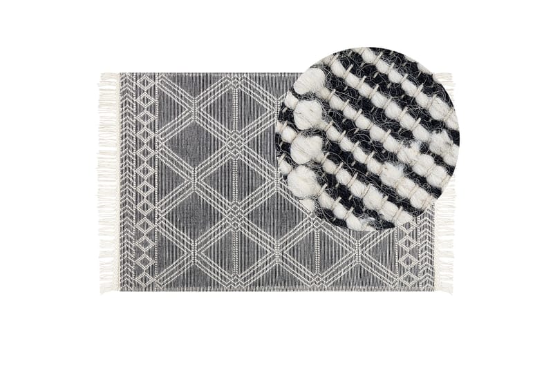 Toprakkale Ullmatta 160x230 cm - Grå - Textilier & mattor - Mattor - Modern matta - Ullmattor