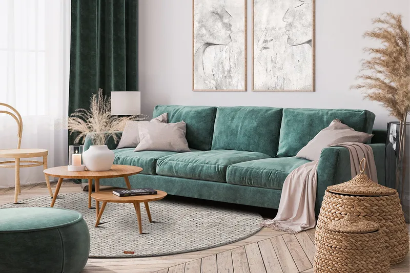 Torekov Ullmatta Ø200 cm Rund - Creme - Textilier & mattor - Mattor - Modern matta - Ullmattor