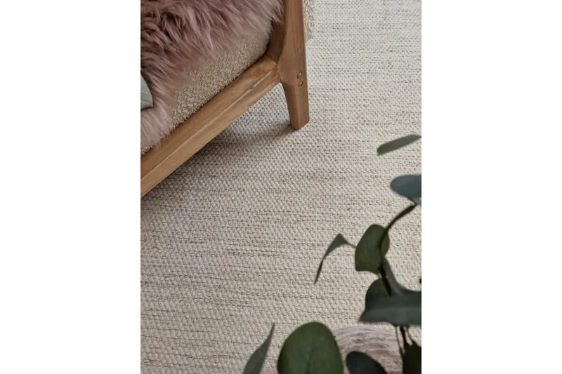 Torsby Ullmatta 140x200 cm Rektangulär - Creme - Textilier & mattor - Mattor - Modern matta - Ullmattor