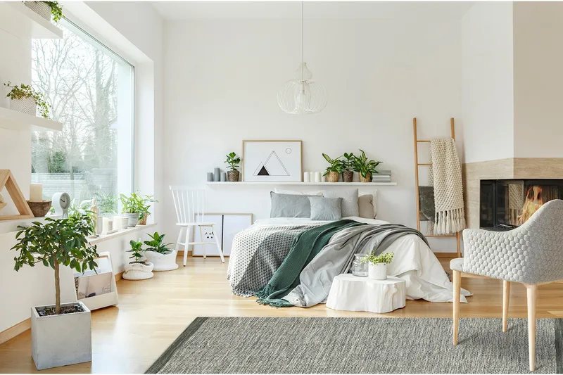 Torsby Ullmatta 160x230 cm Rektangulär - Grön - Textilier & mattor - Mattor - Modern matta - Ullmattor