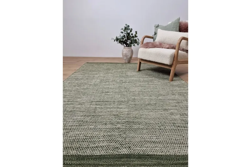 Torsby Ullmatta 200x290 cm Rektangulär - Grön - Textilier & mattor - Mattor - Modern matta - Ullmattor