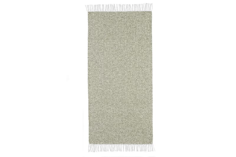 GOOSE Bomullsmatta 70x450 cm Grön - Horredsmattan - Textilier & mattor - Mattor - Modern matta - Trasmattor