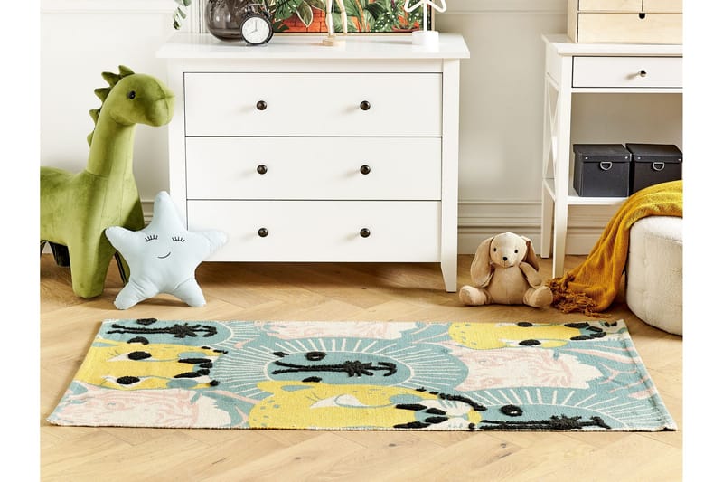 Tutut Bomullsmatta 80x150 cm - Blå - Textilier & mattor - Mattor - Modern matta - Bomullsmattor