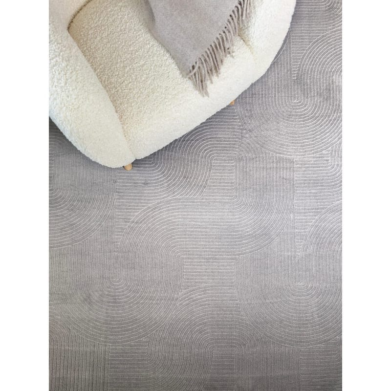 Tvättbar Matta Castello Art - Grå - Textilier & mattor - Mattor - Modern matta - Trasmattor