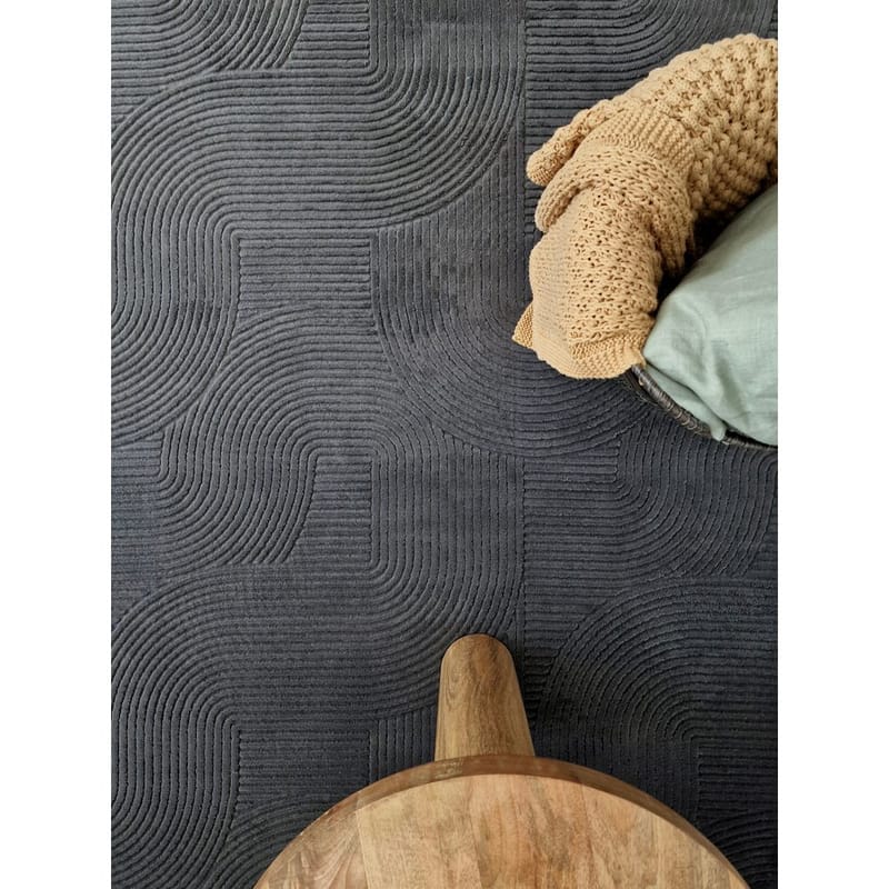 Tvättbar Matta Castello Art - Grafit - Textilier & mattor - Mattor - Modern matta - Trasmattor