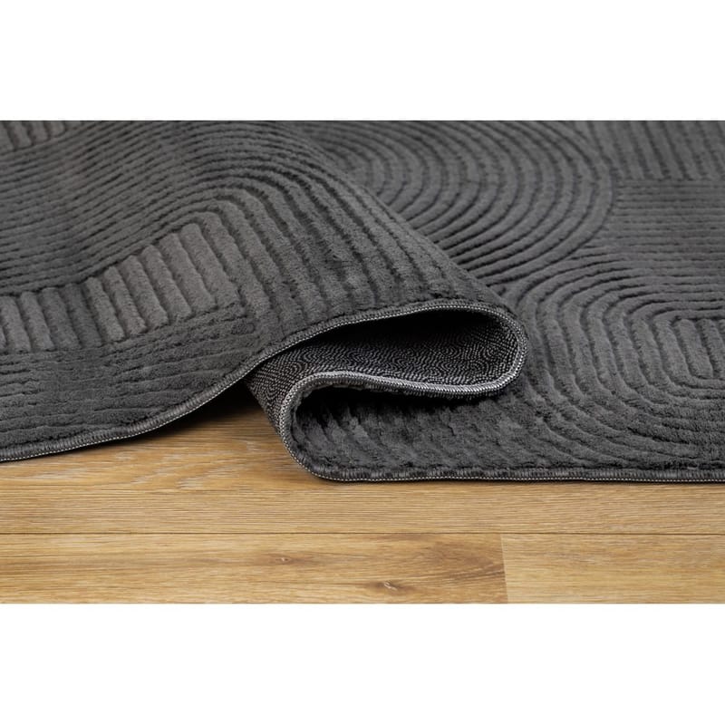 Tvättbar Matta Castello Art - Grafit - Textilier & mattor - Mattor - Modern matta - Trasmattor