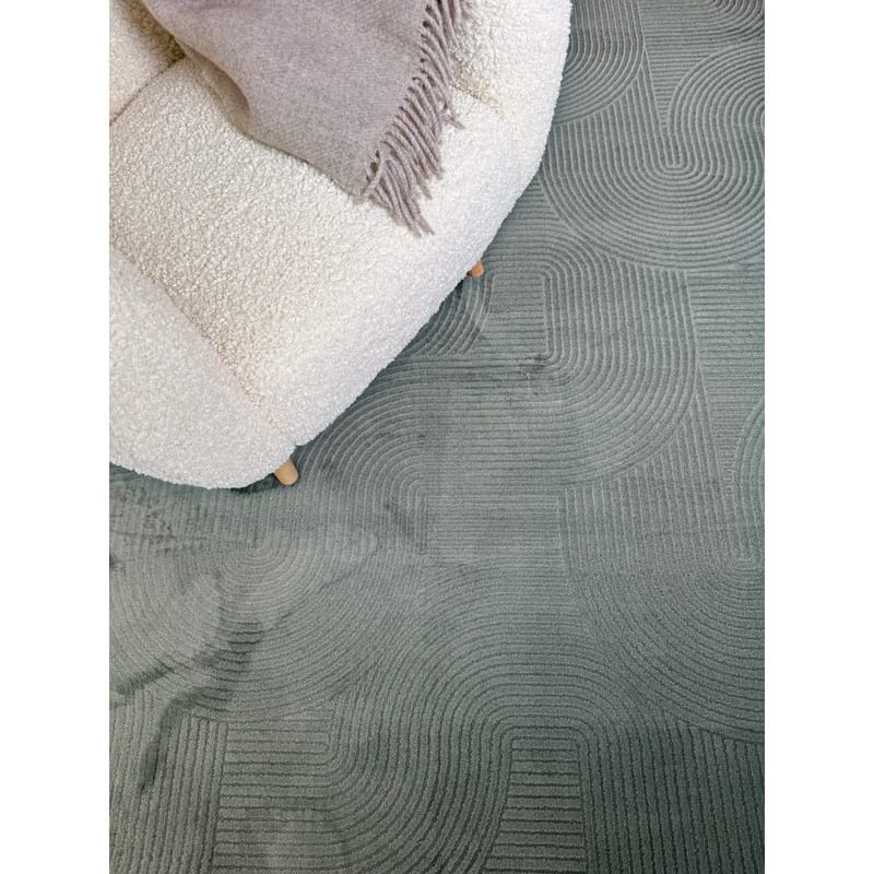 Tvättbar Matta Castello Art - Green - Textilier & mattor - Mattor - Modern matta - Trasmattor