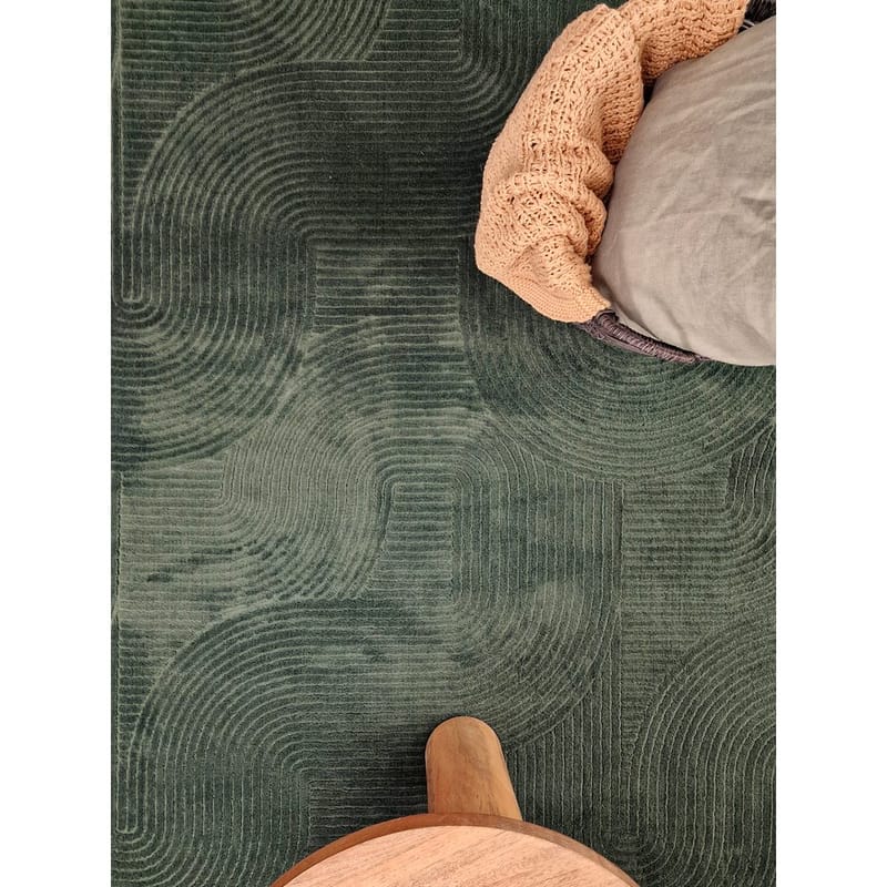 Tvättbar Matta Castello Art - Smaragdgrön - Textilier & mattor - Mattor - Modern matta - Trasmattor