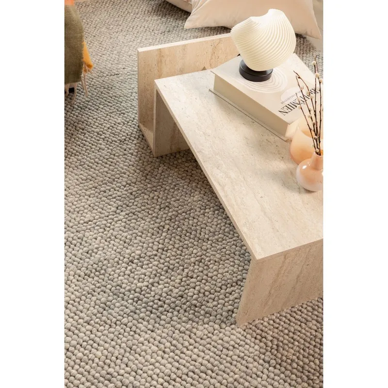 Ullmatta Bubble Kvadrat - 200x200 cm, Grå - Textilier & mattor - Mattor - Modern matta - Ullmattor