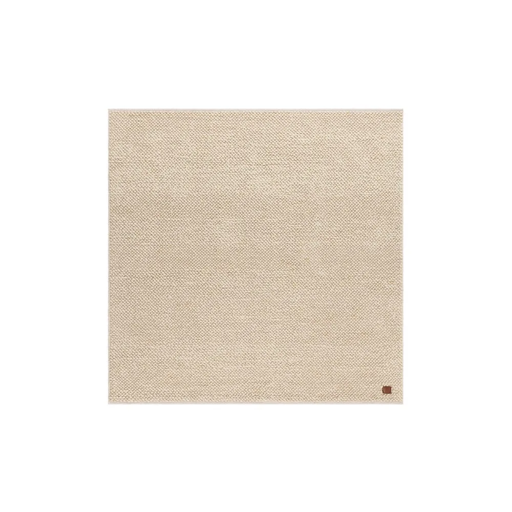 Ullmatta Bubble Kvadrat - 200x200 cm, Natur