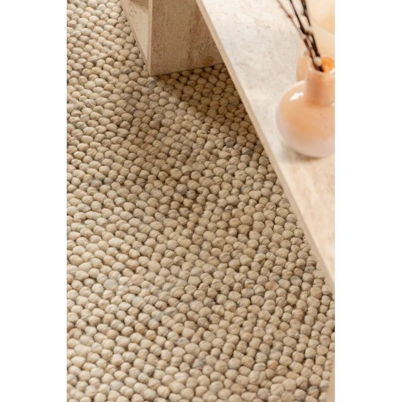 Ullmatta Bubble Kvadrat - 200x200 cm, Sand - Textilier & mattor - Mattor - Modern matta - Ullmattor