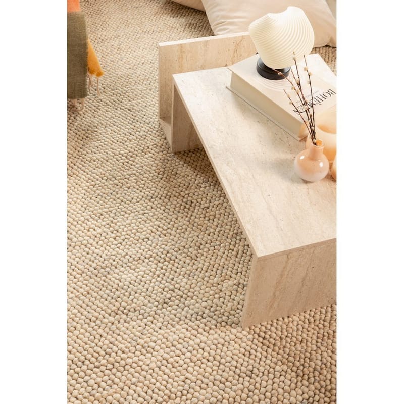 Ullmatta Bubble Kvadrat - 200x200 cm, Sand - Textilier & mattor - Mattor - Modern matta - Ullmattor