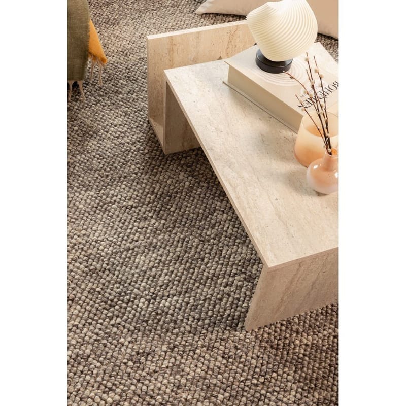 Ullmatta Bubble Kvadrat - 200x200 cm, Taupe - Textilier & mattor - Mattor - Modern matta - Ullmattor