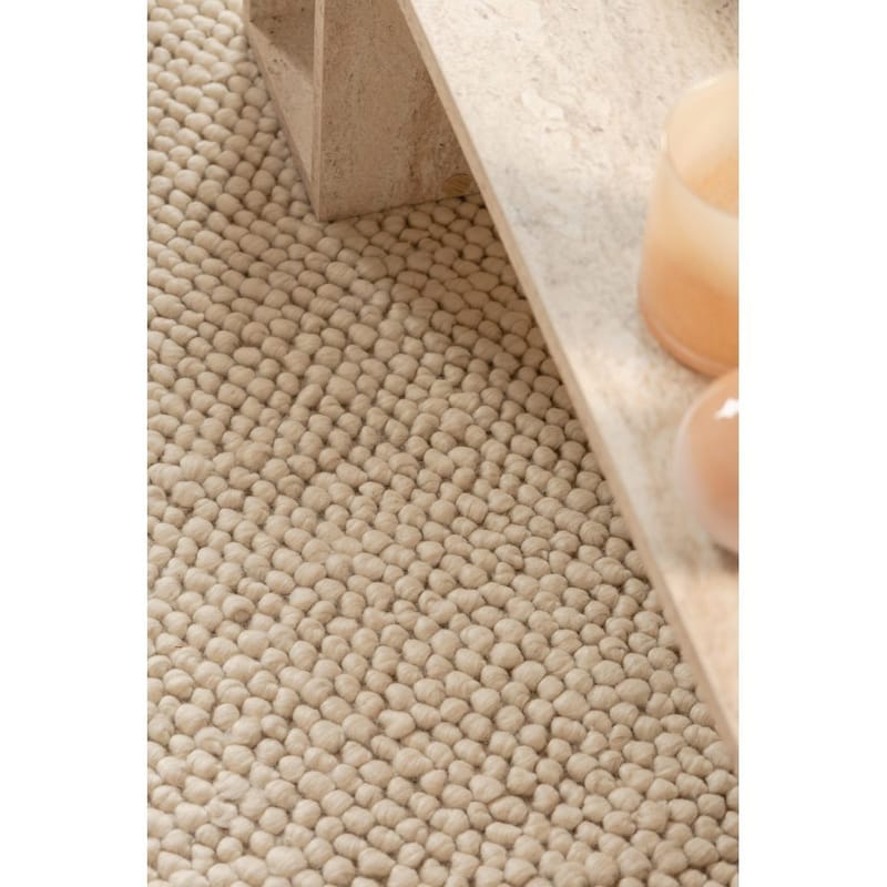 Ullmatta Bubble Kvadrat - 240x240 cm, Creme - Textilier & mattor - Mattor - Modern matta - Ullmattor